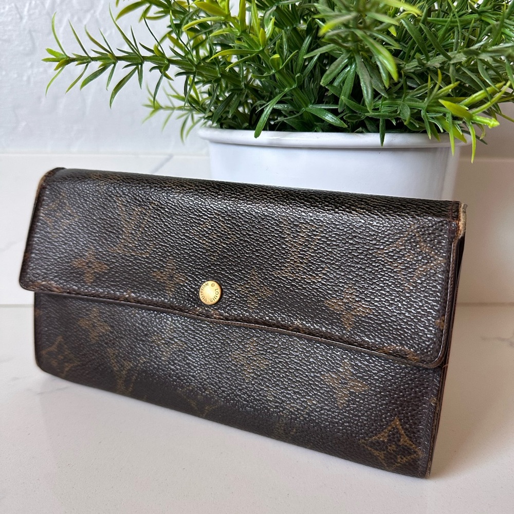 Louis Vuitton Portefeuille Sarah Monogram Long Wallet Brown - Picture 2 of 16